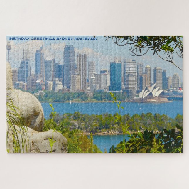 Puzzle Voeux d'anniversaire de Sydney (Horizontal)