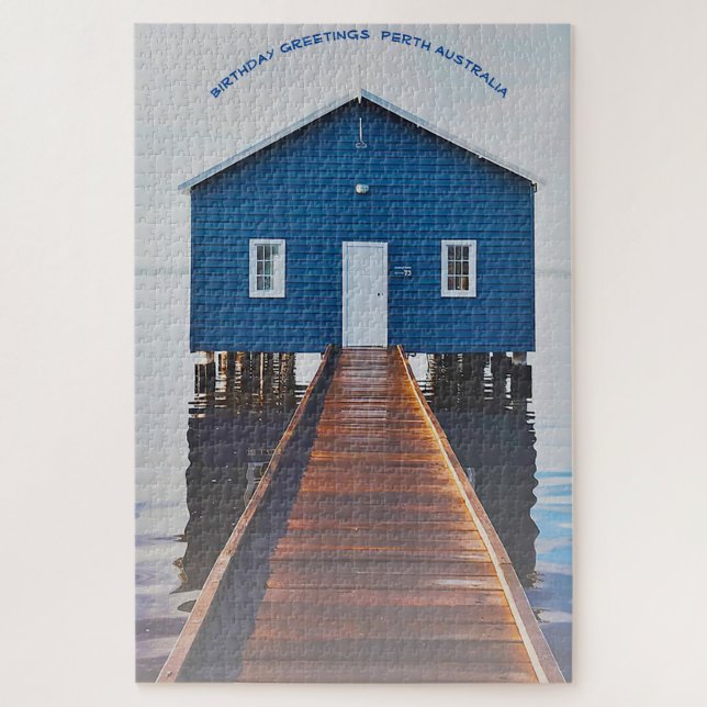 Puzzle Voeux d'anniversaire Perth Australie (Vertical)