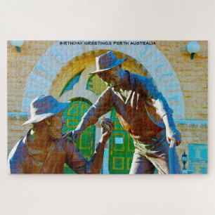 Puzzle Voeux d'anniversaire Perth Australie