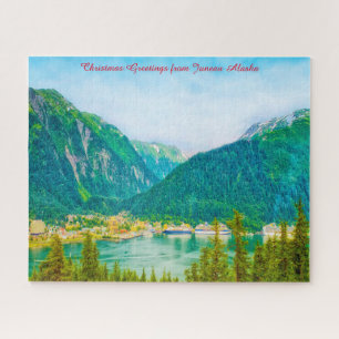 Puzzle Vœux de Noël Alaska Juneau