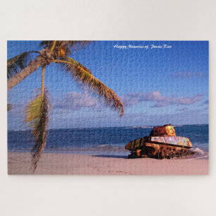 Puzzle Vœux de Noël Char Militaire Porto Rico