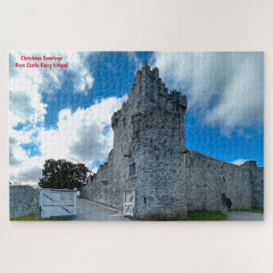 Puzzle Vœux de Noël Château de Ross Kerry Irlande Gigue
