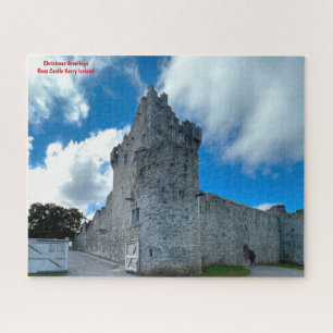 Puzzle Vœux de Noël  Château Ross Kerry Irlande Jig