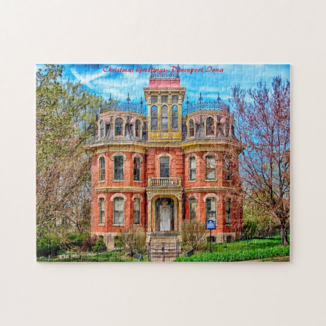 Puzzle Vœux de Noël - Davenport Iowa (Horizontal)