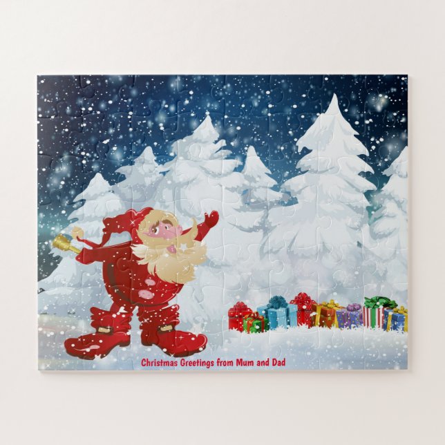 Puzzle Vœux de Noël de Maman et Papa (Horizontal)