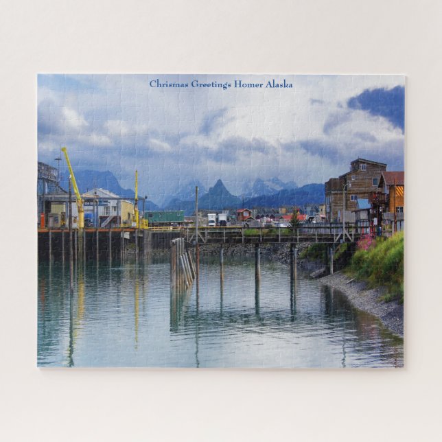 Puzzle Vœux de Noël d'Homer Alaska (Horizontal)