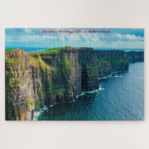 Puzzle Vœux de Noël Falaises de Moher Irlande