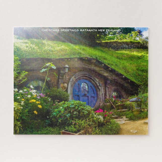 Puzzle voeux de Noël Matamata Nouvelle-Zélande (Horizontal)