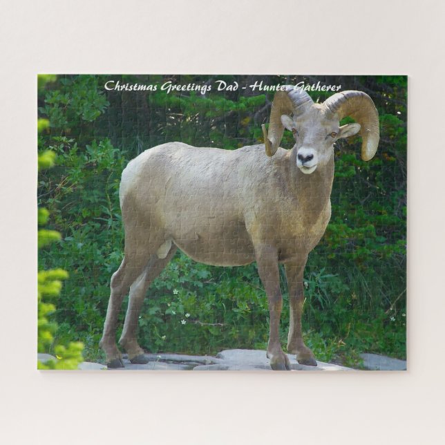 Puzzle Vœux de Noël Mon Chasseur Cueilleur (Horizontal)
