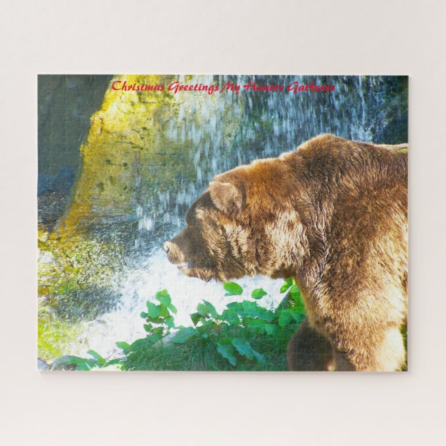 Puzzle Vœux de Noël Mon Chasseur Cueilleur (Horizontal)