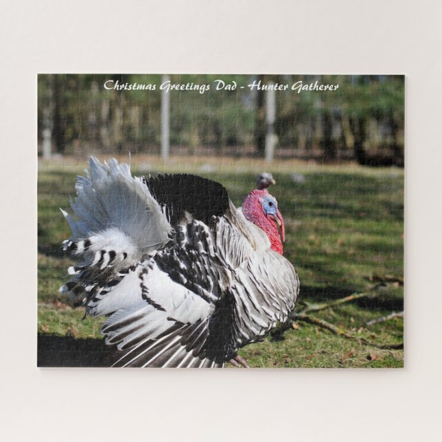 Puzzle Vœux de Noël Mon Chasseur Cueilleur (Horizontal)