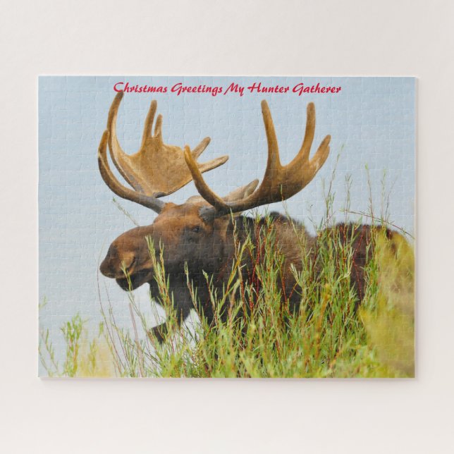 Puzzle Vœux de Noël Mon Chasseur Cueilleur (Horizontal)