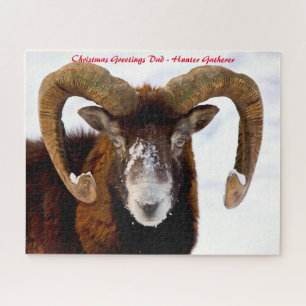 Puzzle Vœux de Noël Mon Chasseur Cueilleur