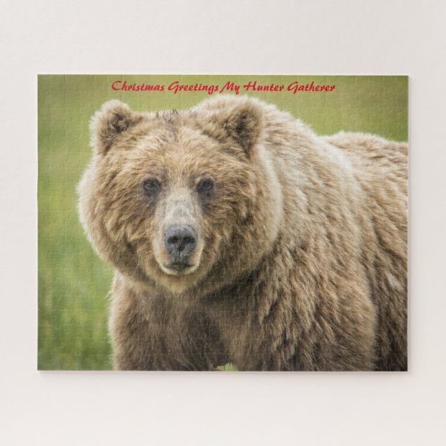 Puzzle Vœux de Noël Mon Chasseur Cueilleur (Horizontal)