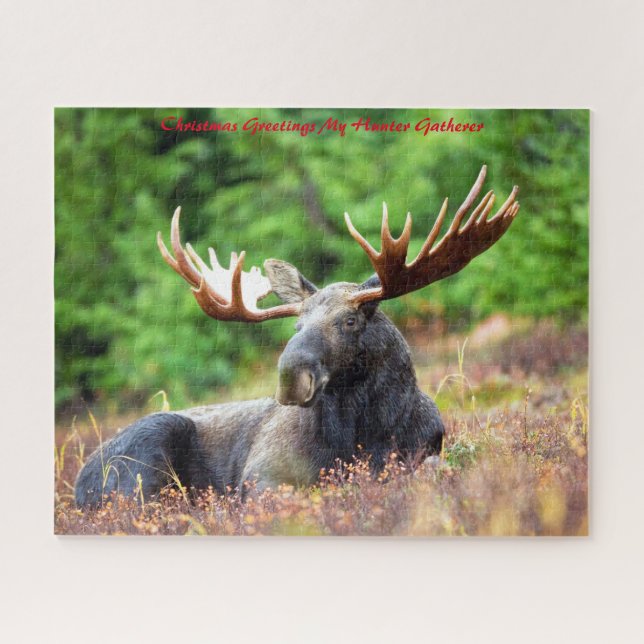Puzzle Vœux de Noël Mon Chasseur Cueilleur (Horizontal)