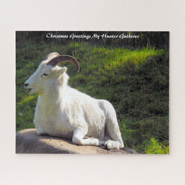 Puzzle Vœux de Noël Mon Chasseur Cueilleur (Horizontal)