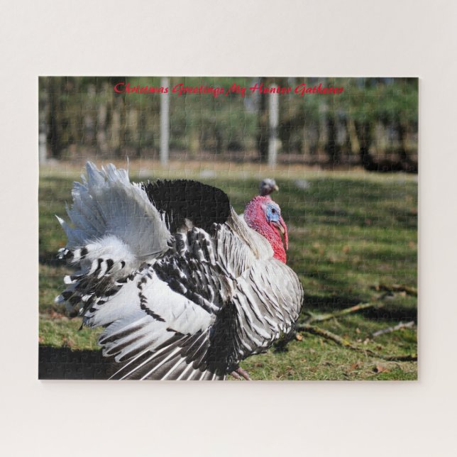 Puzzle Vœux de Noël Mon Chasseur Cueilleur (Horizontal)
