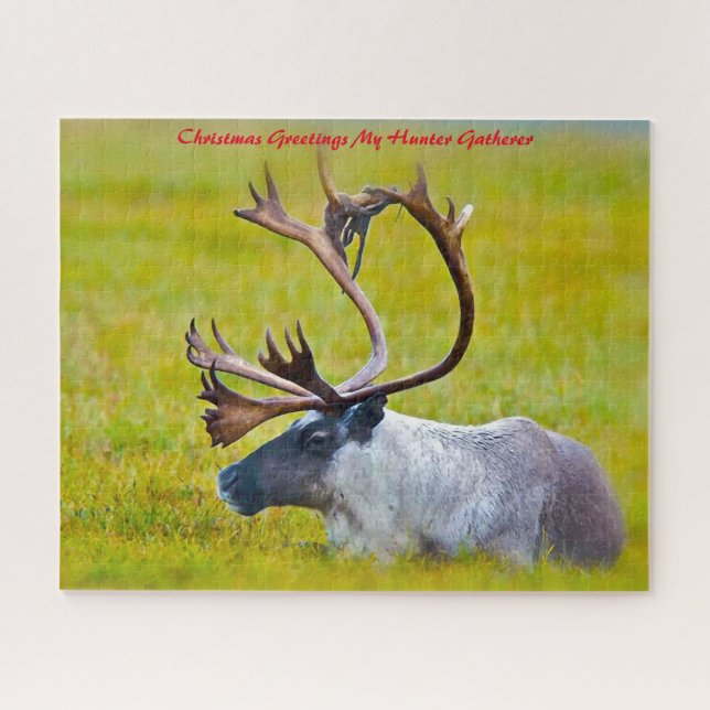 Puzzle Vœux de Noël Mon Chasseur Cueilleur (Horizontal)