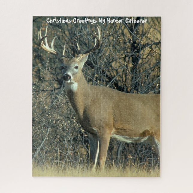 Puzzle Vœux de Noël Mon Chasseur Cueilleur (Vertical)