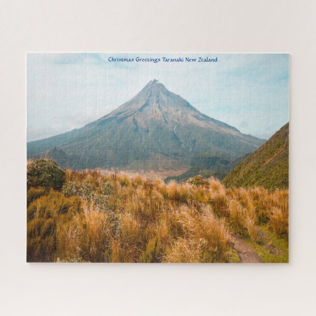 Puzzle voeux de Noël Taranaki Nouvelle-Zélande (Horizontal)