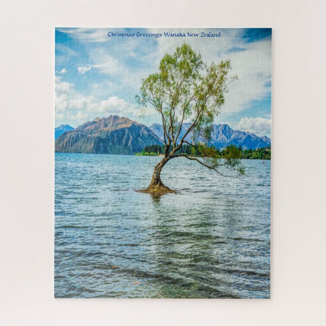 Puzzle voeux de Noël Wanaka Nouvelle-Zélande (Vertical)