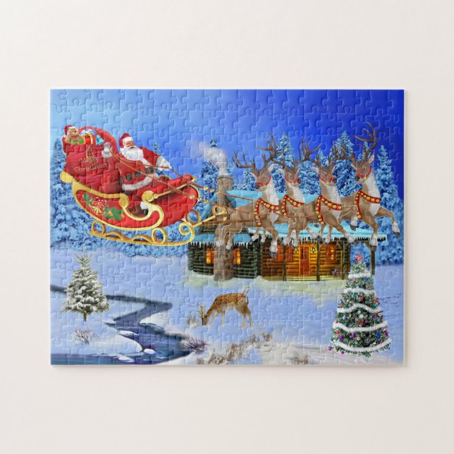 PUZZLE VOICI LE PÈRE NOËL (Horizontal)