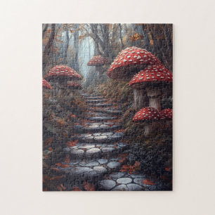 Puzzle Voie de la forêt de champignons Whimsical