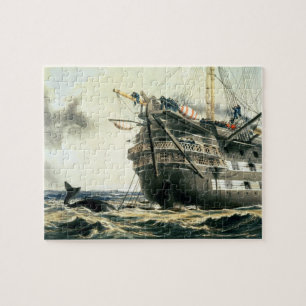 Puzzle voie HMP Agamemnon étendant le câble atlantique