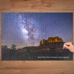 Puzzle Voie Lactée Galaxie sur le Rocher de la Cathédrale<br><div class="desc">Cette belle image de l'espace aérien de nuit a été capturée dans le ciel sombre de Sedona, en Arizona en 2017. La photo montre la galaxie de la Voie Lactée sur Cathedral Rock, à Sedona, Arizona, États-Unis. Le texte descriptif peut être modifié ou supprimé, selon vos préférences. Ce magnifique visuel...</div>