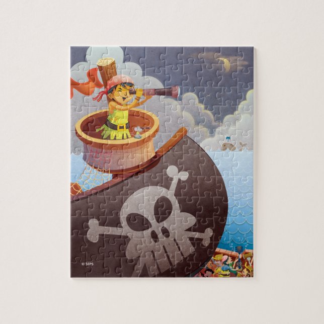 Puzzle Voile avec pirates (Vertical)