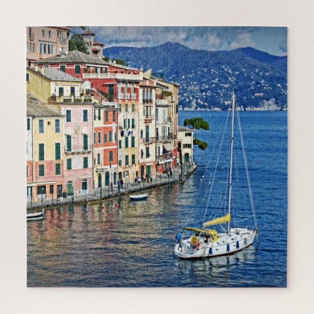 Puzzle Voile vers Portofino -Italie Holiday-20x20-676 pc (Vertical)