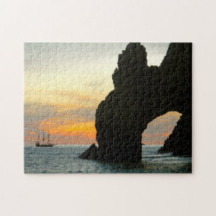 Puzzle Voilier traditionnel au coucher du soleil, voûtes