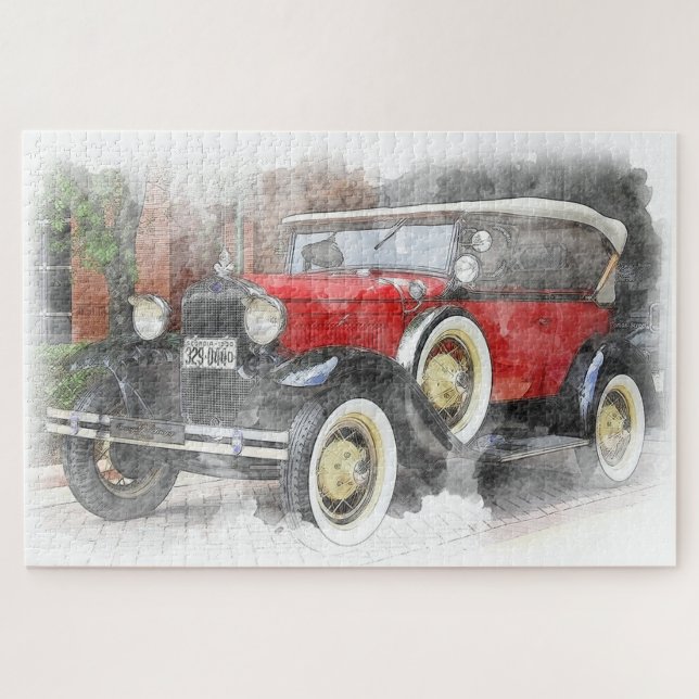 Puzzle Voiture antique (Horizontal)