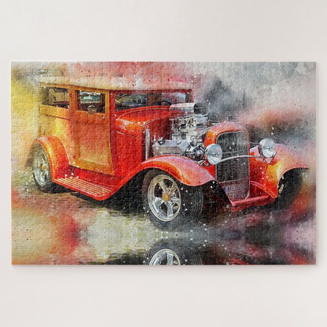 Puzzle Voiture antique (Horizontal)