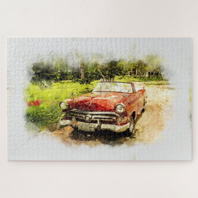 Puzzle Voiture antique (Horizontal)