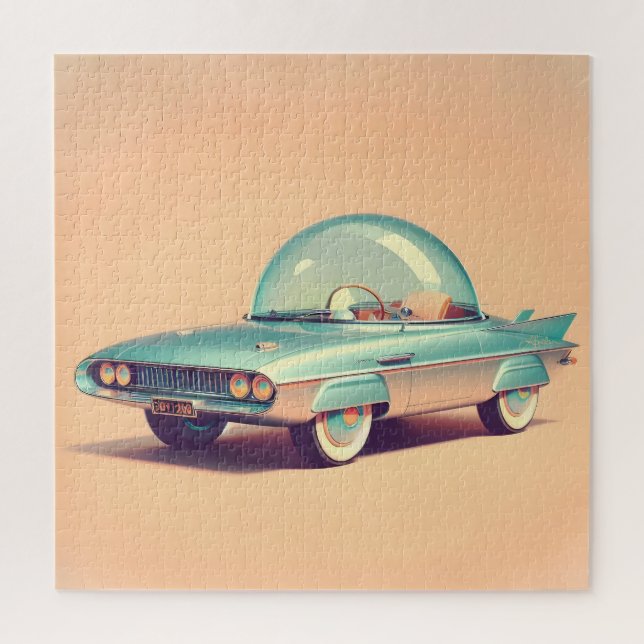 Puzzle Voiture Blaster à Bulles Futuriste Atomique (Vertical)