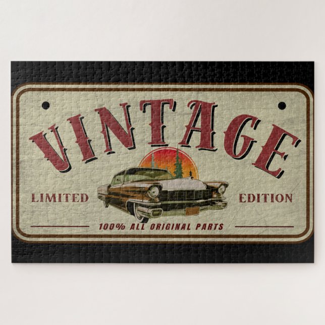 Puzzle Voiture Classique Vintage Édition Limitée Pièces d (Horizontal)