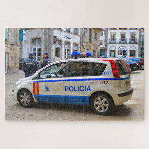 Puzzle Voiture de police, Santiago de Compostela, Espagne