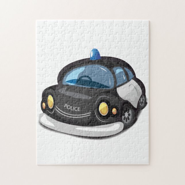 Puzzle Voiture de police vintage (Vertical)