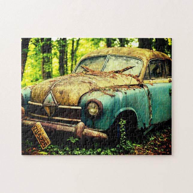 Puzzle Voiture de soute vintage abandonnée (Horizontal)