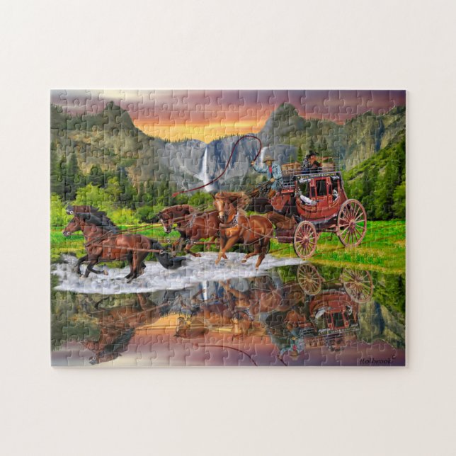 PUZZLE VOITURE DE WELLS FARGO (Horizontal)