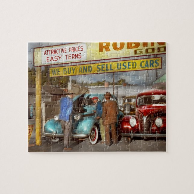Puzzle Voiture - d'occasion - Le terrain de vente 1939 (Horizontal)