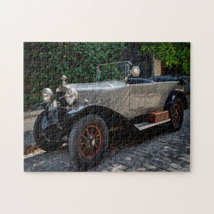 Puzzle voiture en argent classique