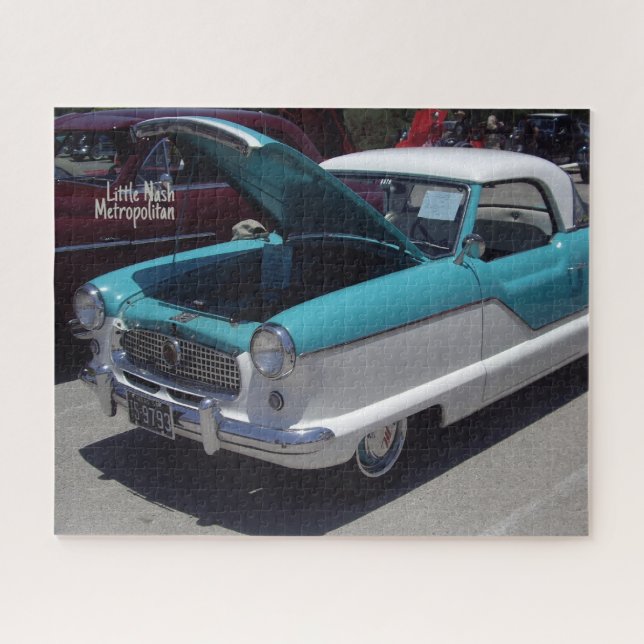 Puzzle Voiture Métropolitaine Nash Petit Turquoise Classi (Horizontal)