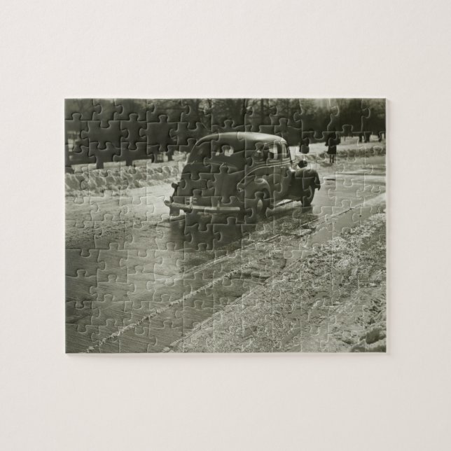 Puzzle Voiture sur la route (Horizontal)