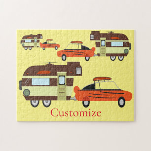 Puzzle Voiture Vintage et Camper Thunder_Cove