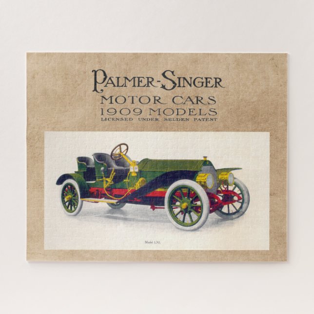 Puzzle Voitures de moteur Palmer-Singer, 1909 (Horizontal)