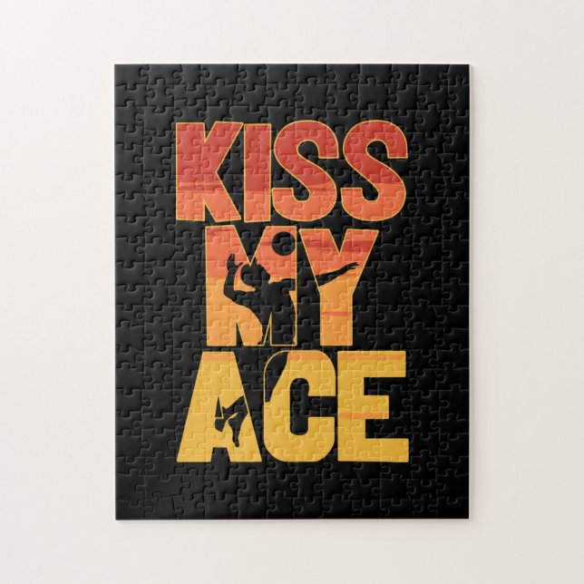 Puzzle Volleyball Player | Kiss My Ace (Vertical)