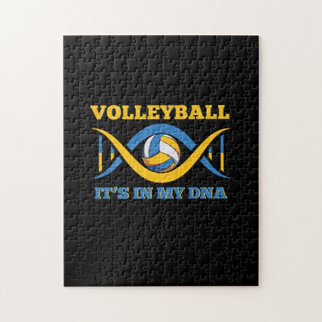 Puzzle Volleyball Player | Volleyball It Is In My Dna (Vertical)