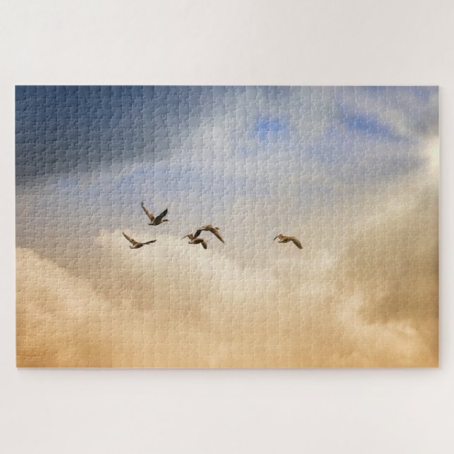 Puzzle Vols d'oiseaux (Horizontal)